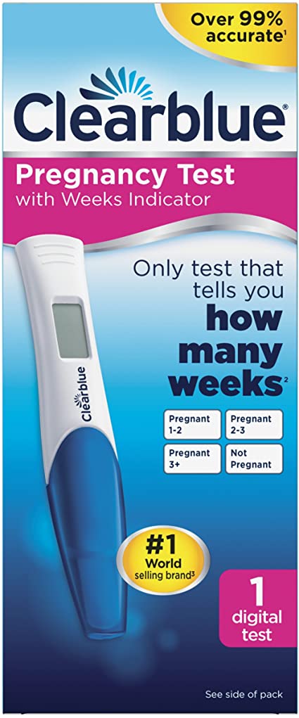 OTC Clearblue Pregnancy Test Weeks Indicator – Pure Integrative Pharmacy