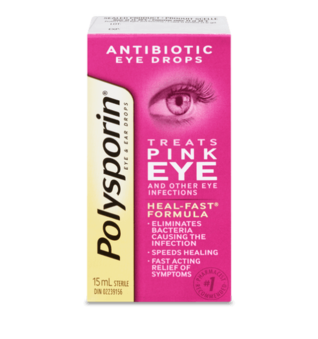OTC Polysporin Pink Eye Drops 15 ml