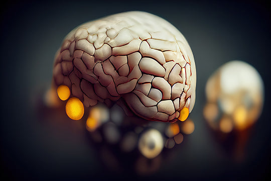a healthy brain in an abstract image