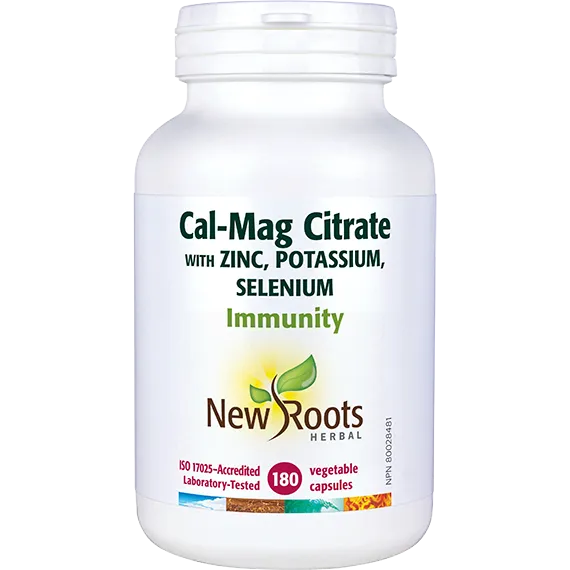 New Roots Cal-Mag Citrate With Zinc, Potassium, Selenium