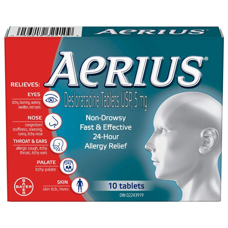 OTC Aerius 5 mg 10 tabs