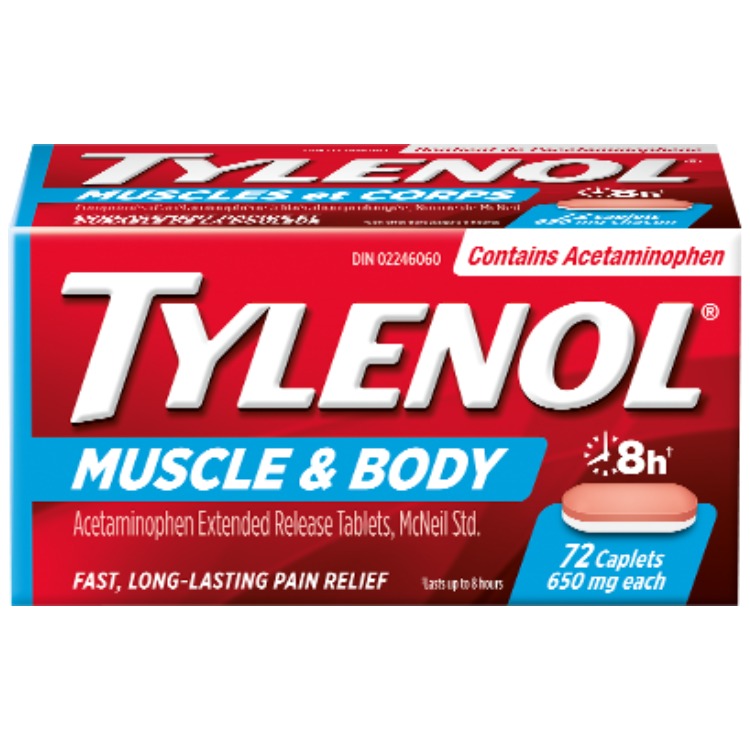 OTC Tylenol Muscle Aches & Body Pain 650 mg 16 Tabs