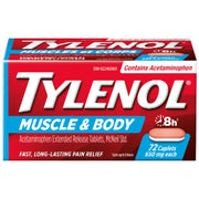 OTC Tylenol Muscle Aches & Body Pain 650 mg 16 Tabs