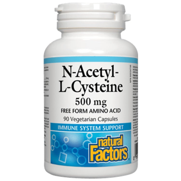 Natural Factors N-Acetyl-L-Cysteine 500mg 90 VCaps