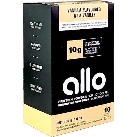 Allo Protein Powder For Hot Coffee Vanilla10 X 20 G