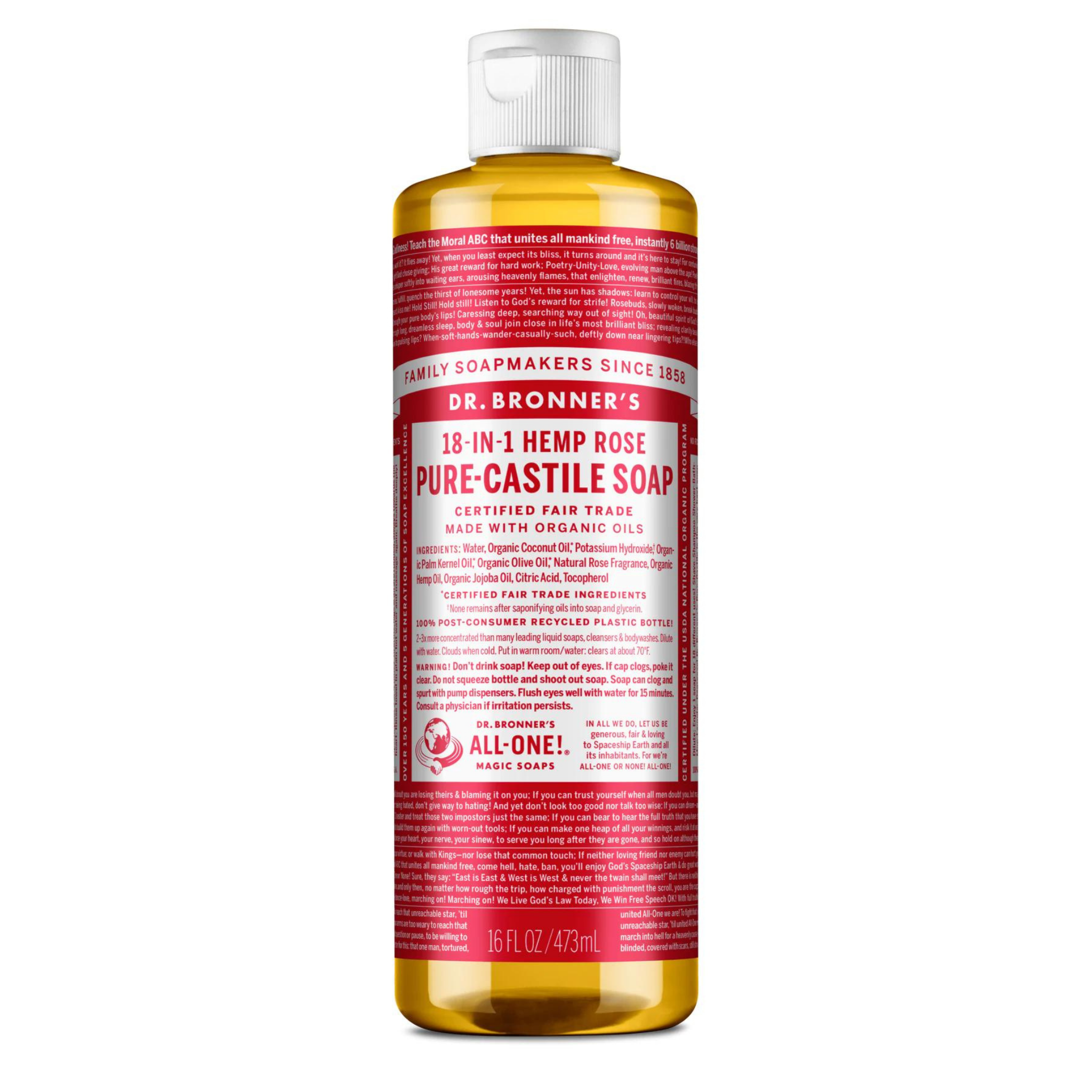 Dr. Bronner's Castile Soap Rose
