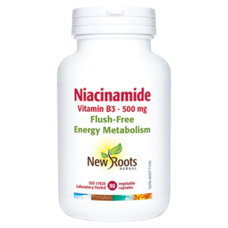 New Roots Vitamin B3 Niacinamide 500mg 90capsules