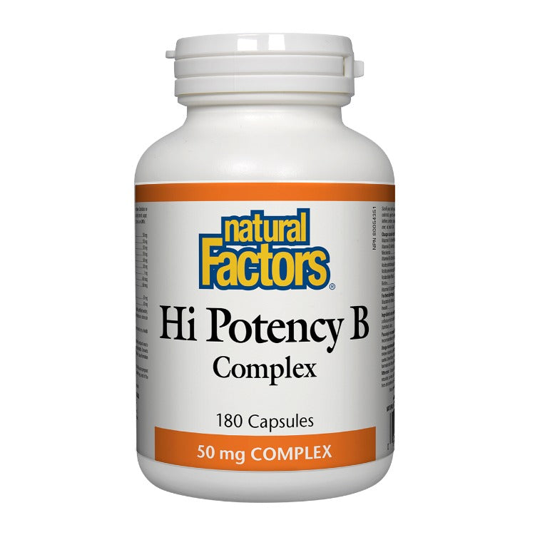 Natural Factors Hi Potency B Complex 50mg 180Caps