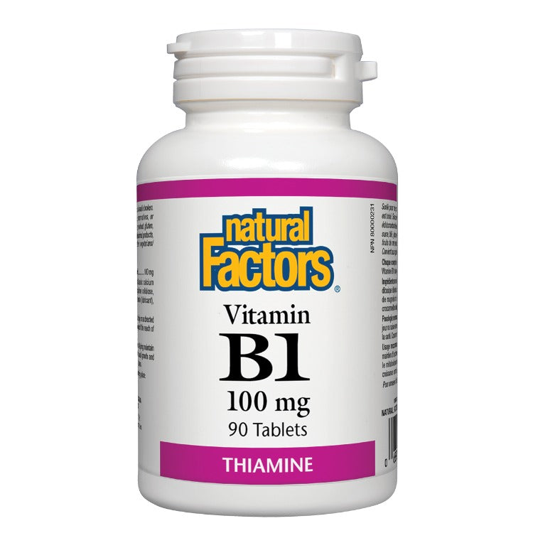 Natural Factors Vitamin B1 100 mg 90 Tabs