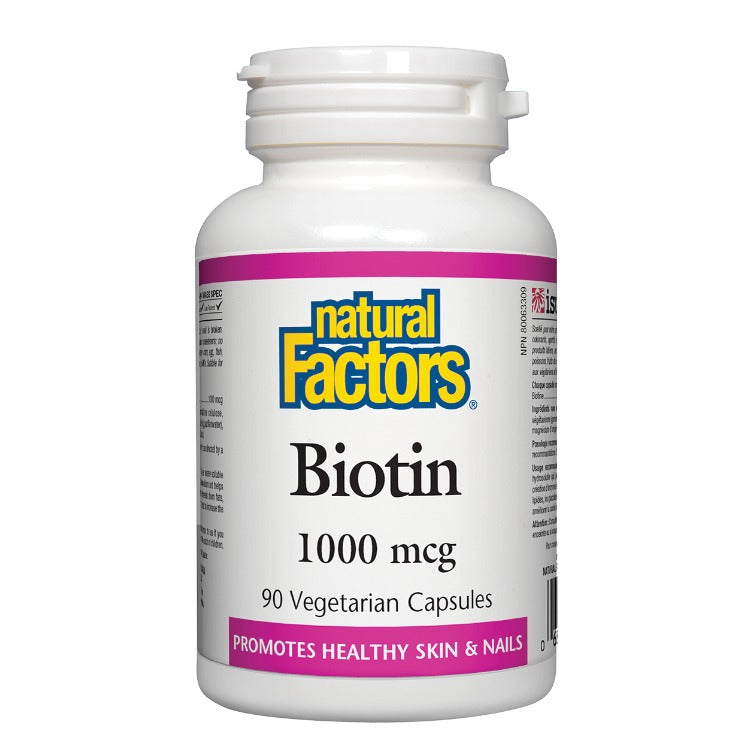 Natural Factors Biotin 1000mcg 90 VCaps