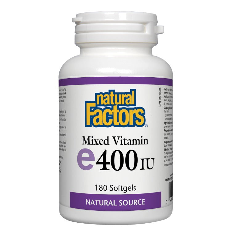 Natural Factors Mixed Vitamin E 400iu 180sgs