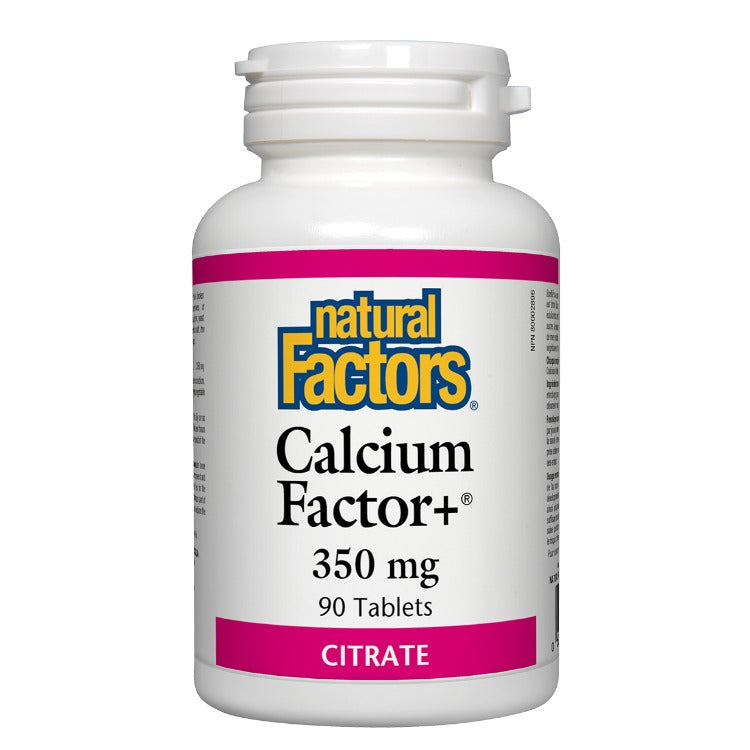 Natural Factors Calcium Factor + Citrate 350 mg 90 Tabs