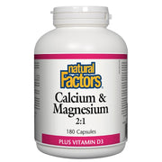 Natural Factors Calcium & Magnesium 2:1 180Caps