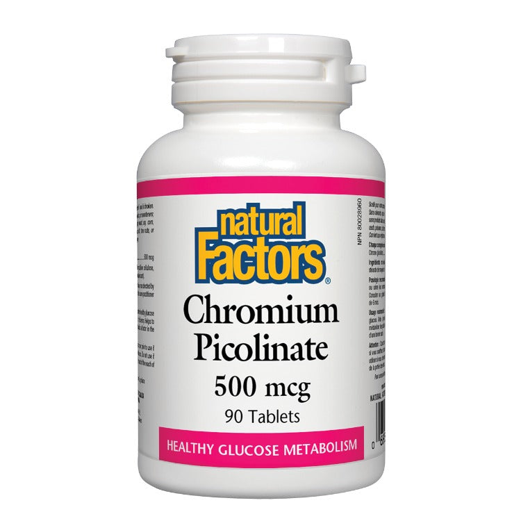 Natural Factors Chromium Picolinate 500mg 90 Tabs