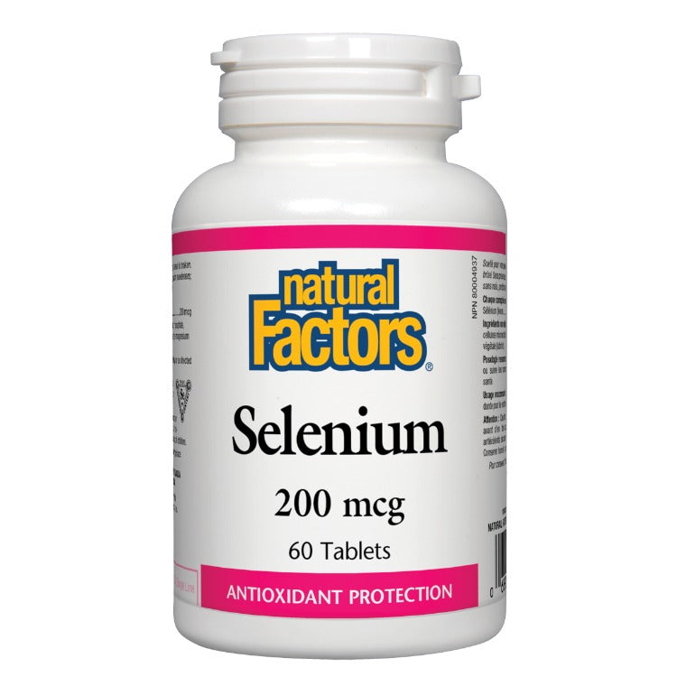 Natural Factors Selenium 200mcg 60 Tabs