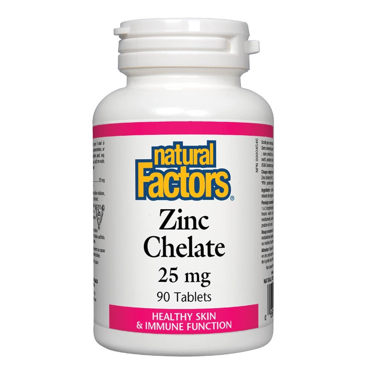 Natural Factors Zinc Chelate 90 Tabs