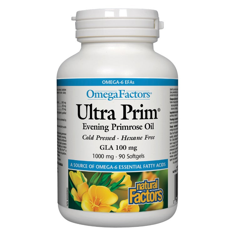 Natural Factors Ultra Prim Evening Primrose Oil 1000mg