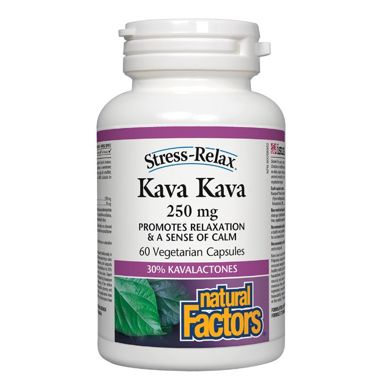 Natural Factors Stress-Relax Kava Kava 250mg 60 VCaps