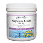 Natural Factors Stress-Relax Magnesium Citrate 250g