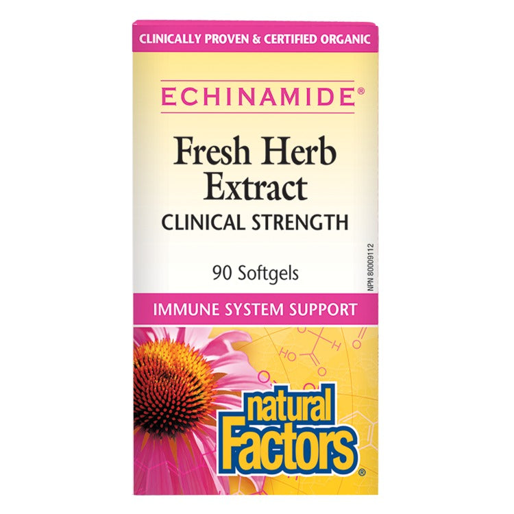 Natural Factors Echinamide Fresh Herb Extract 90 Sgs