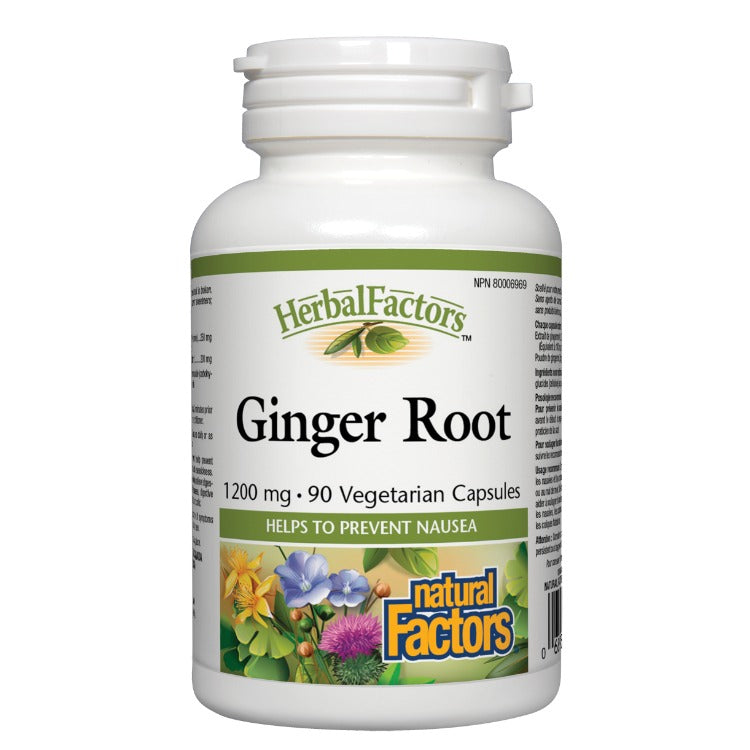 Natural Factors Herbal Factors Ginger Root 90 VCaps