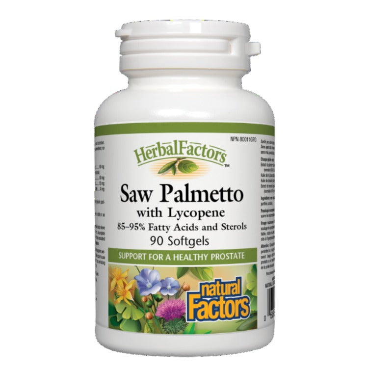 Natural Factors Herbal Factors Saw Palmetto With Lycopene 90 Sgs