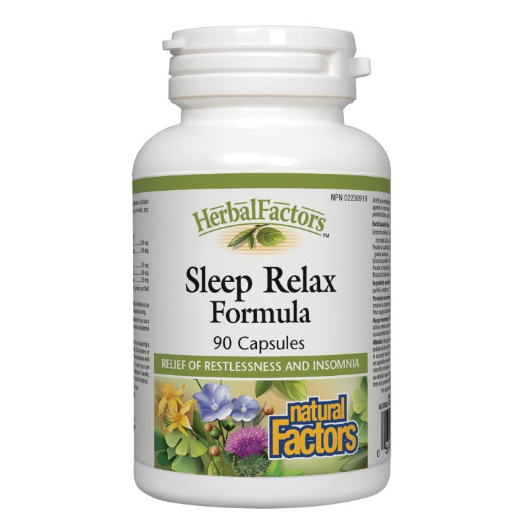 Natural Factors HerbalFactors Sleep Relax 90 Caps