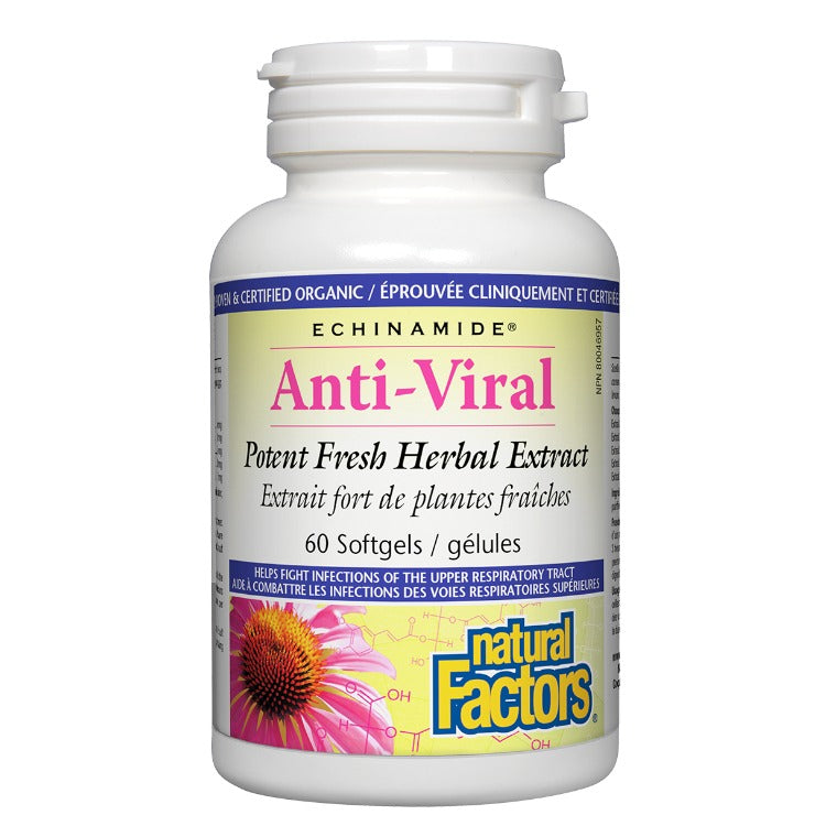 Natural Factors Echinamide Anti-Viral Herbal Softgels - 120sgs