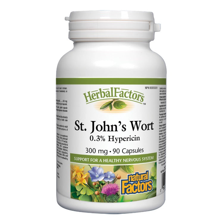Natural Factors HerbalFactors St. John's Wort 90 Caps