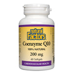 Natural Factors Coenzyme Q10 200mg