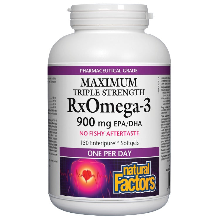 Natural Factors Rxomega-3 Triple Strength 150sgs