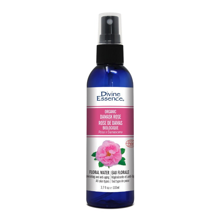 Divine Essence Organic Damask Rose Floral Water 110ml