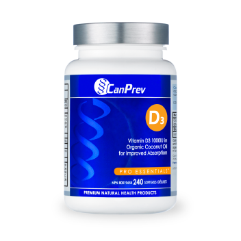 CanPrev Vitamin D3 Coconut Oil 1000IU