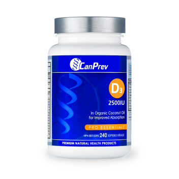 Canprev D3 2500iu Organic Coconut Oil