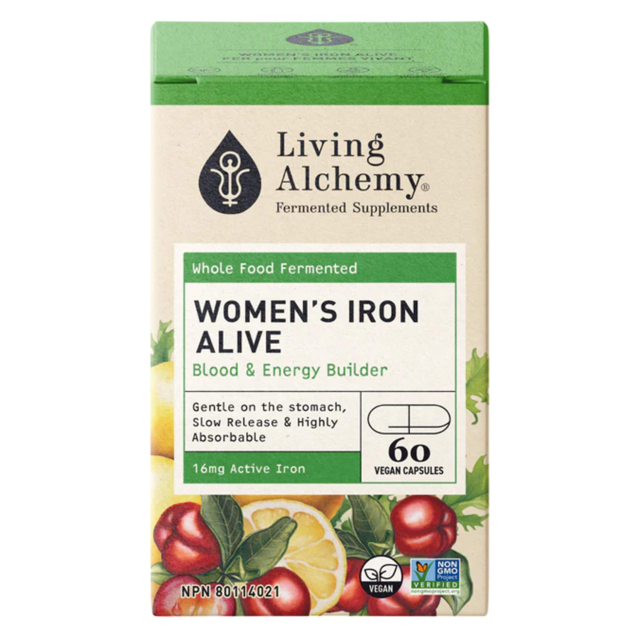 Living Alchemy Iron Alive 16mg 60 Capsules