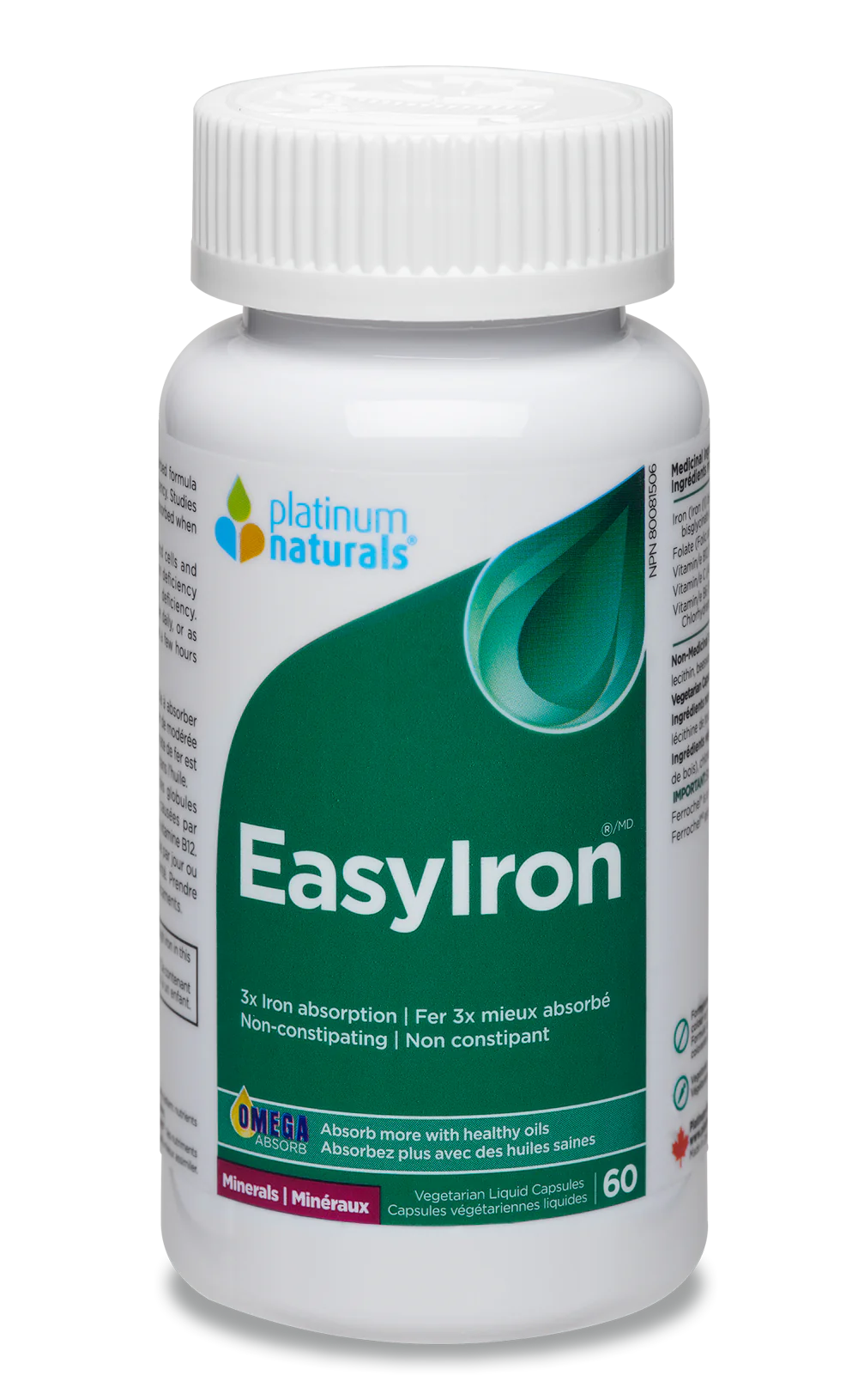 Platinum Naturals Easyiron - 60sgs