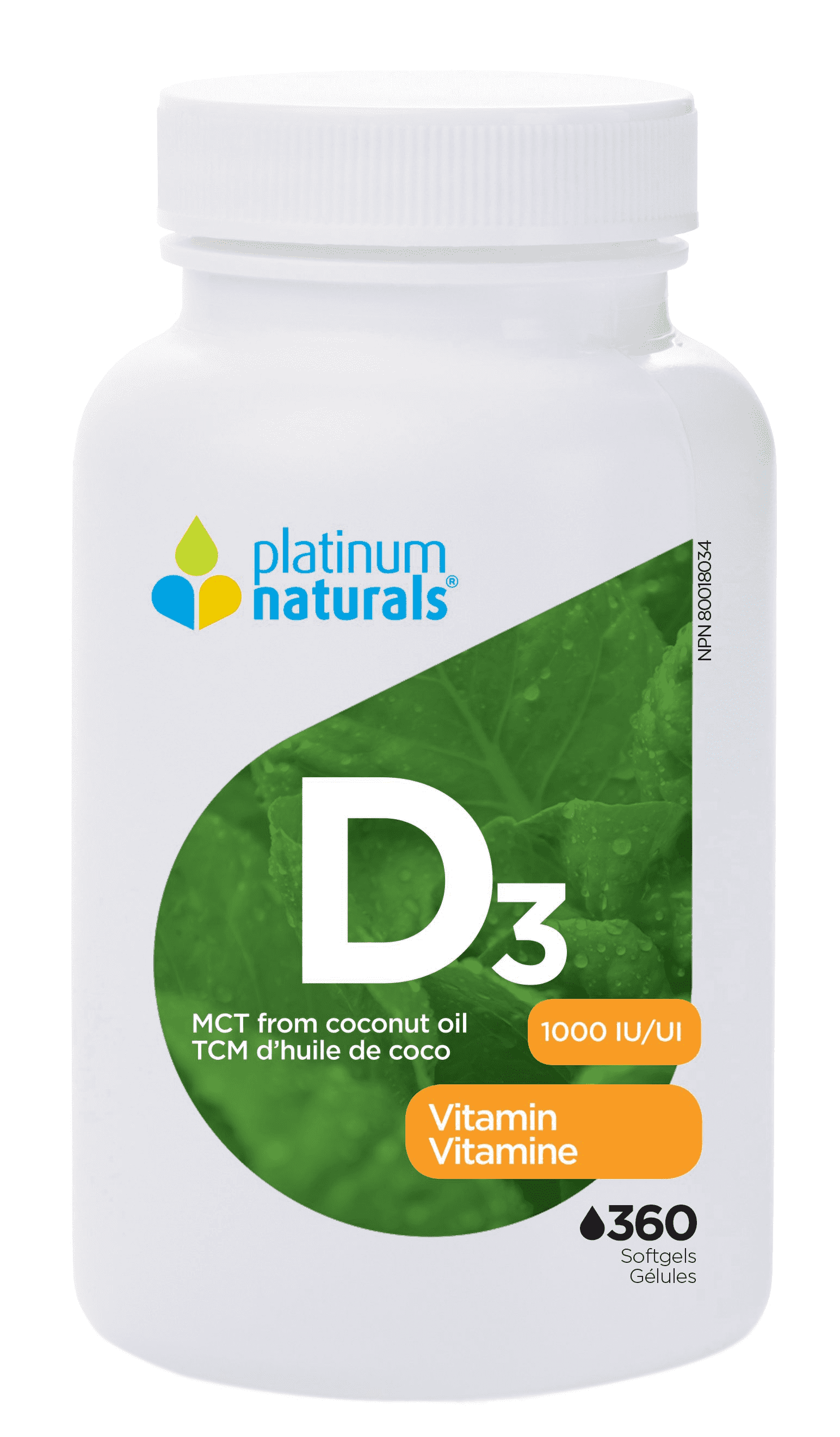 Platinum Naturals Vitamin D3 1000IU