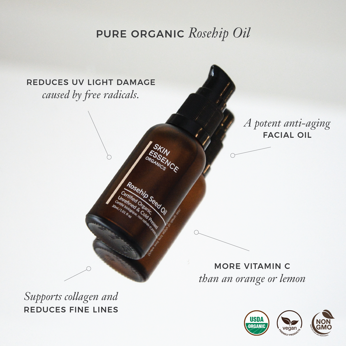 Skin Essence Organics Rosehip Seed Oil 30mL