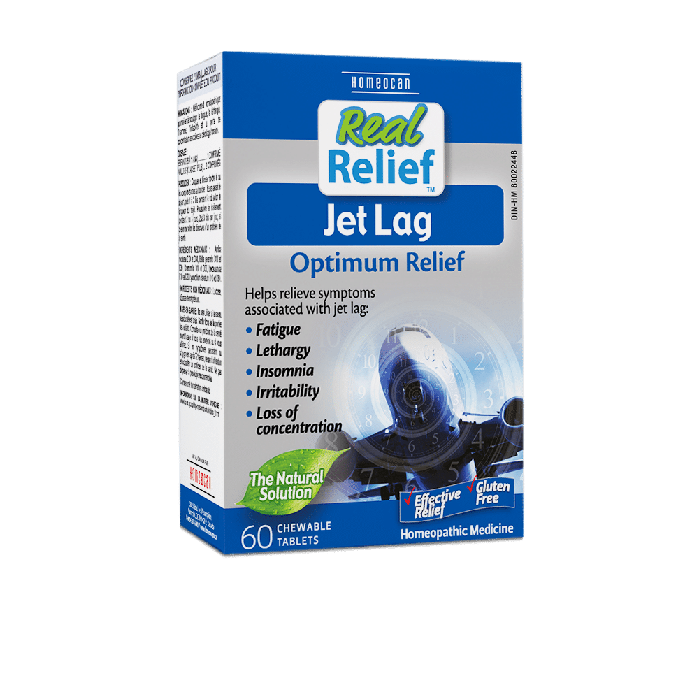 Homecan Real Relief Jet Lag 60 chewtabs