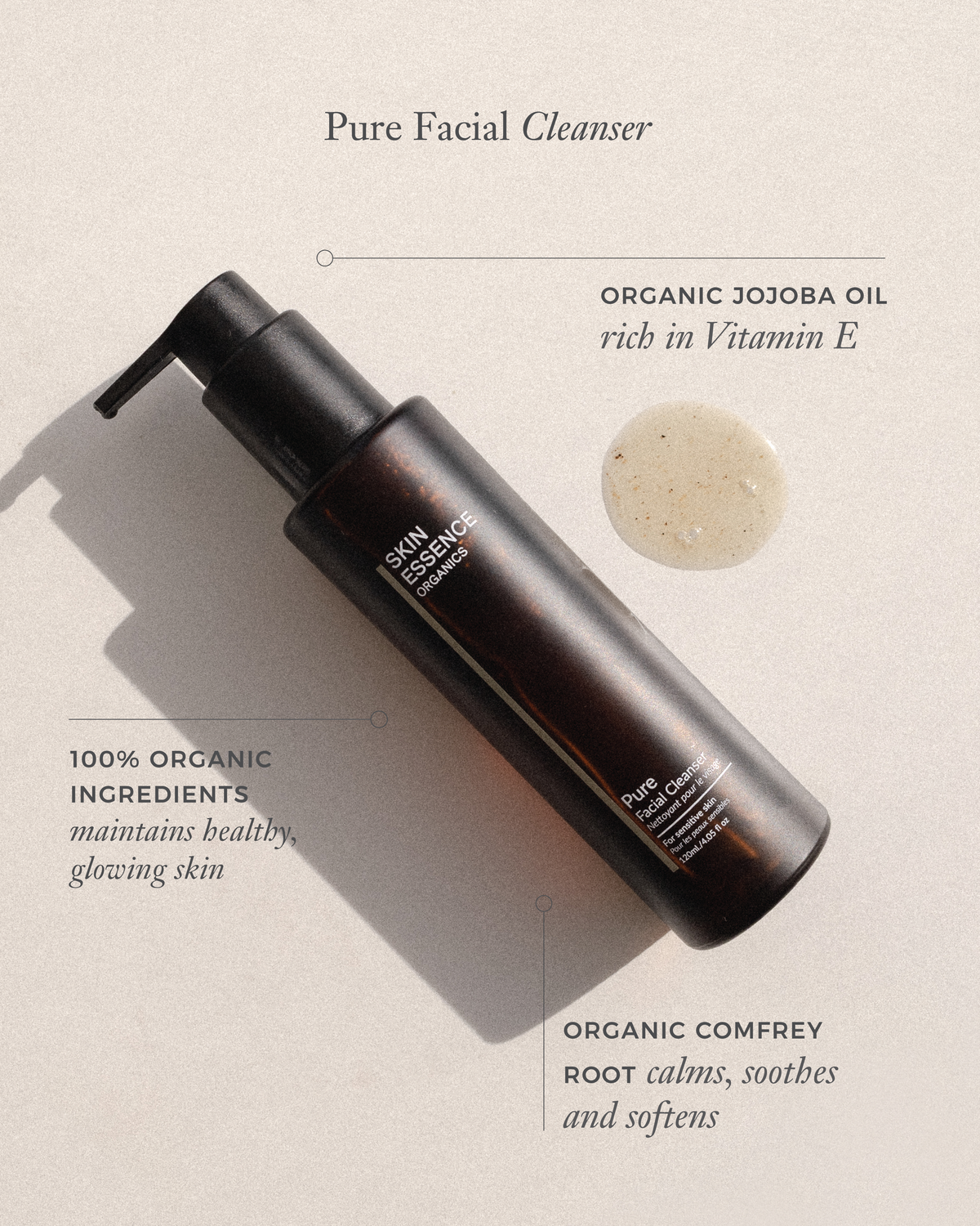 Skin Essence Organics Pure Facial Cleanser 120mL