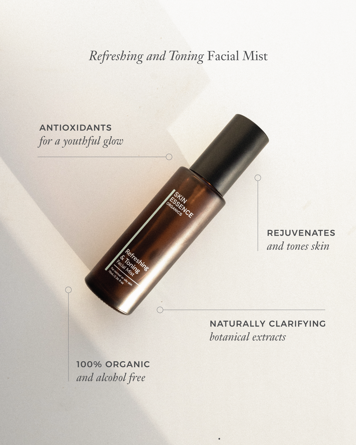 Skin Essence Organics Refreshing and Toning Facial Mist 60mL