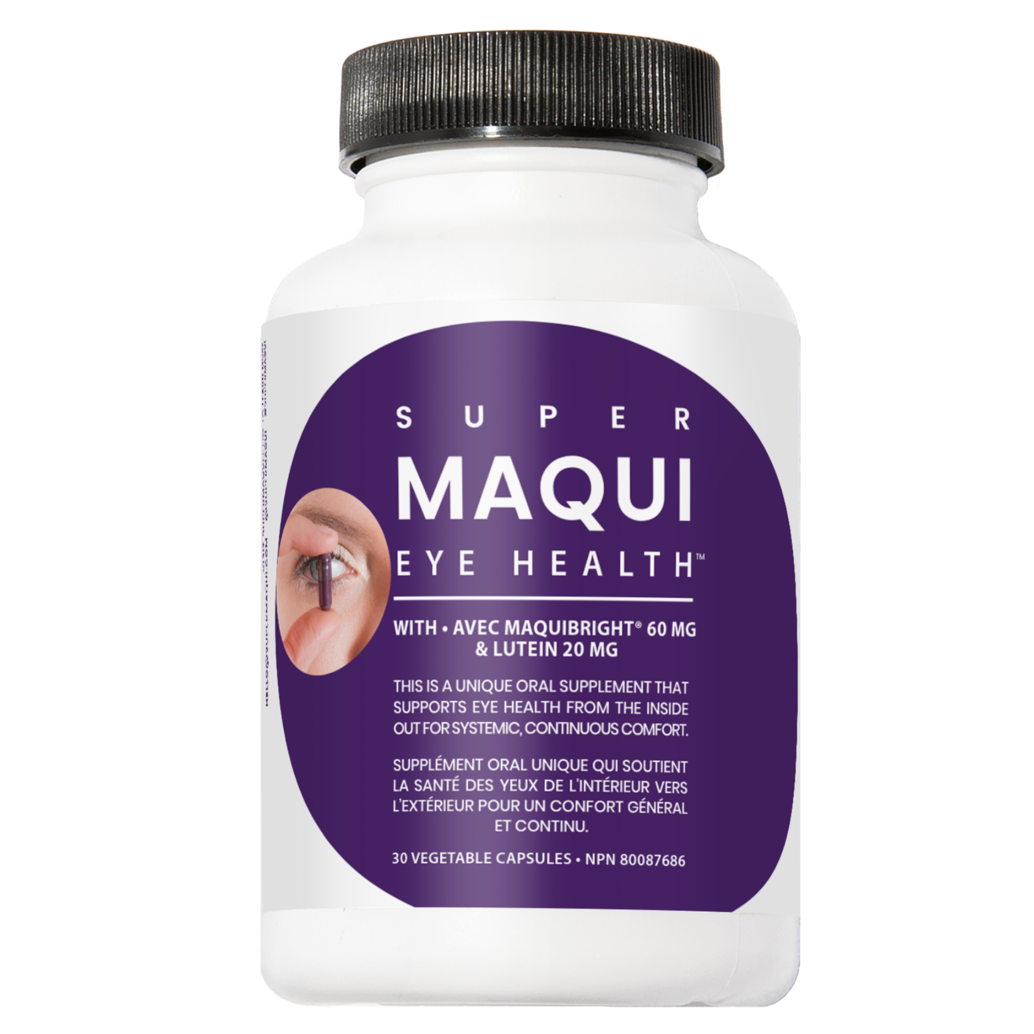 Super Maqui Eye Health with MaquiBright & Lutein - Dry Eye Relief, 30 VCaps