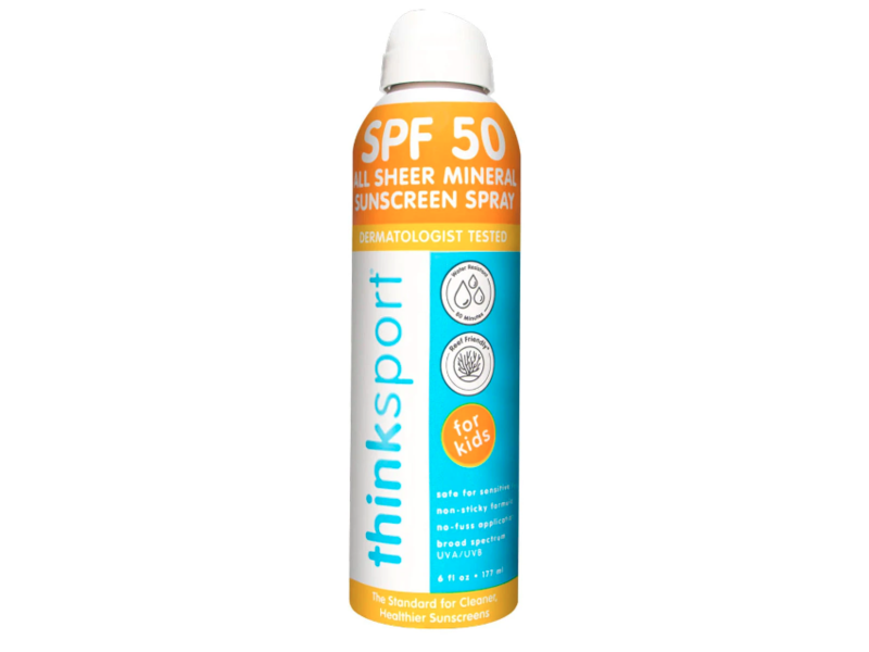 Thinksport Clear Zinc Sunscreen Spf 50+ Kids 177ml Spray