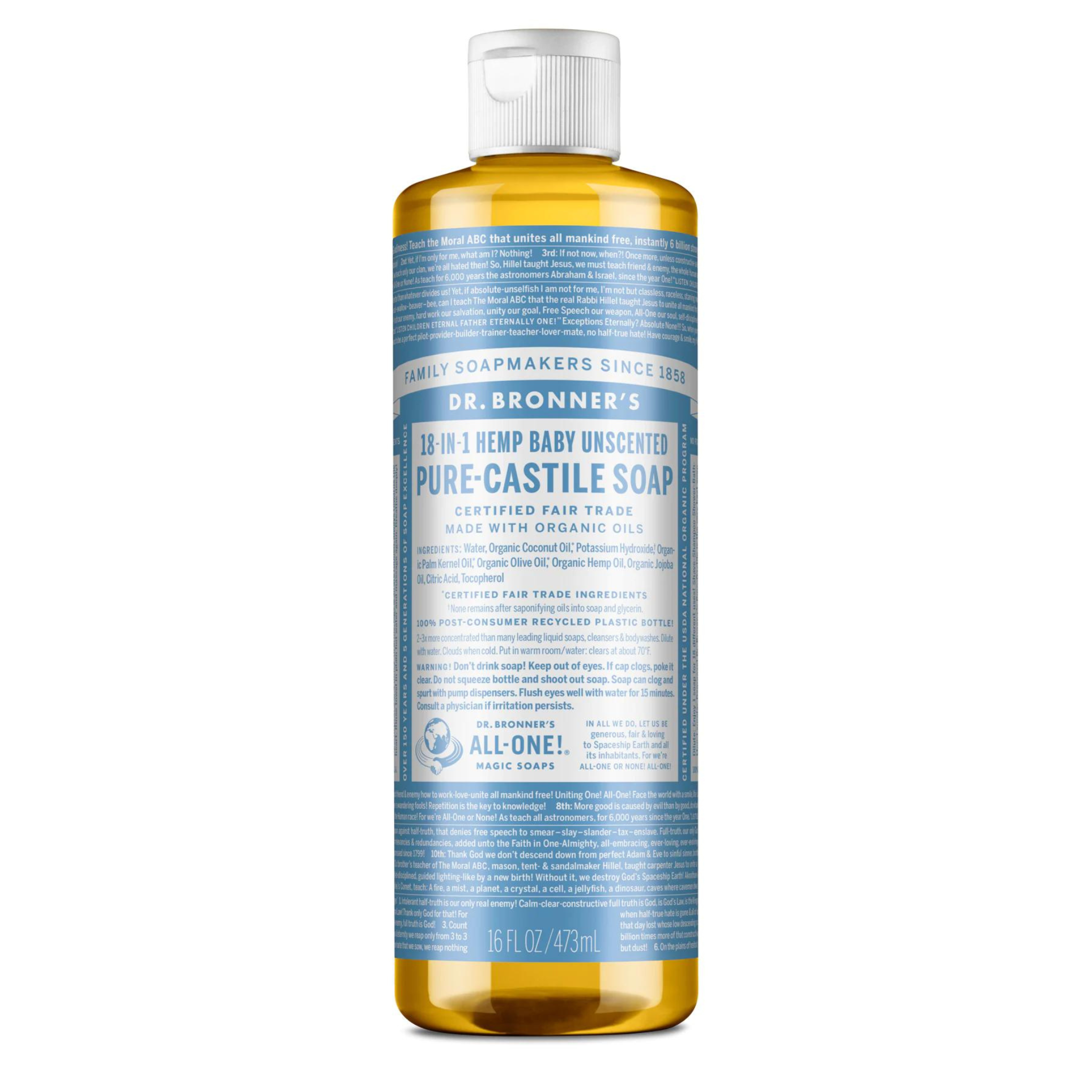 Dr. Bronner's Castile Soap Baby Unscented