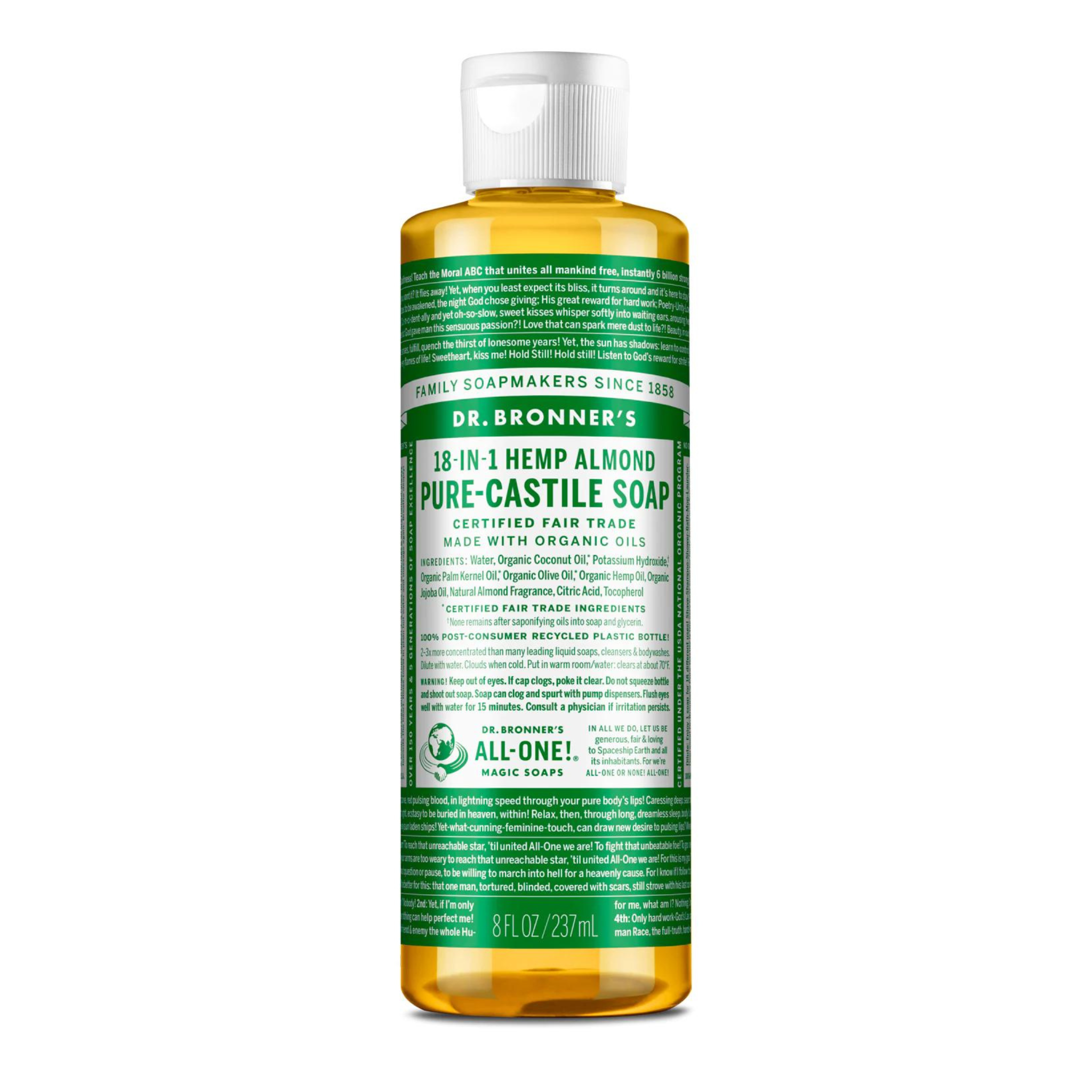 Dr. Bronner's Castile Soap Almond - 473ml
