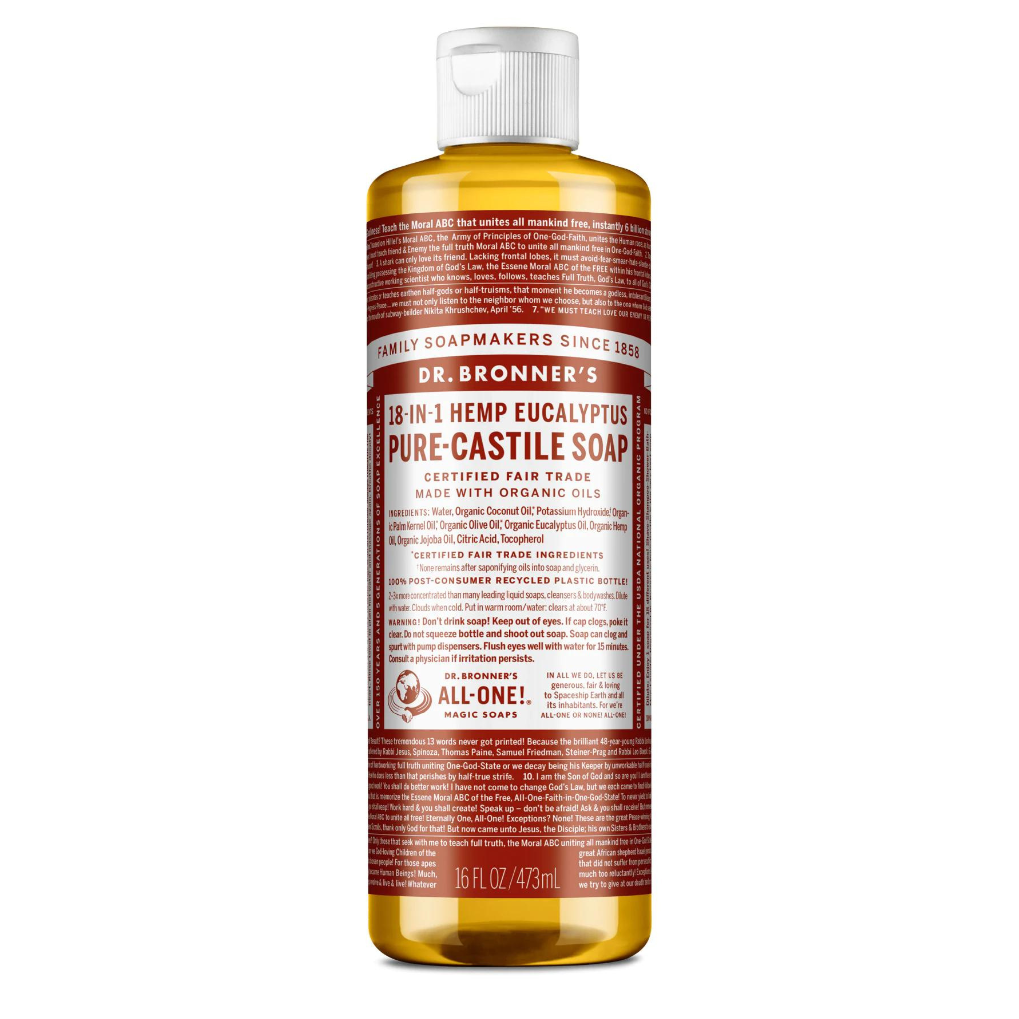 Dr. Bronner's Castile Soap Eucalyptus - 473ml