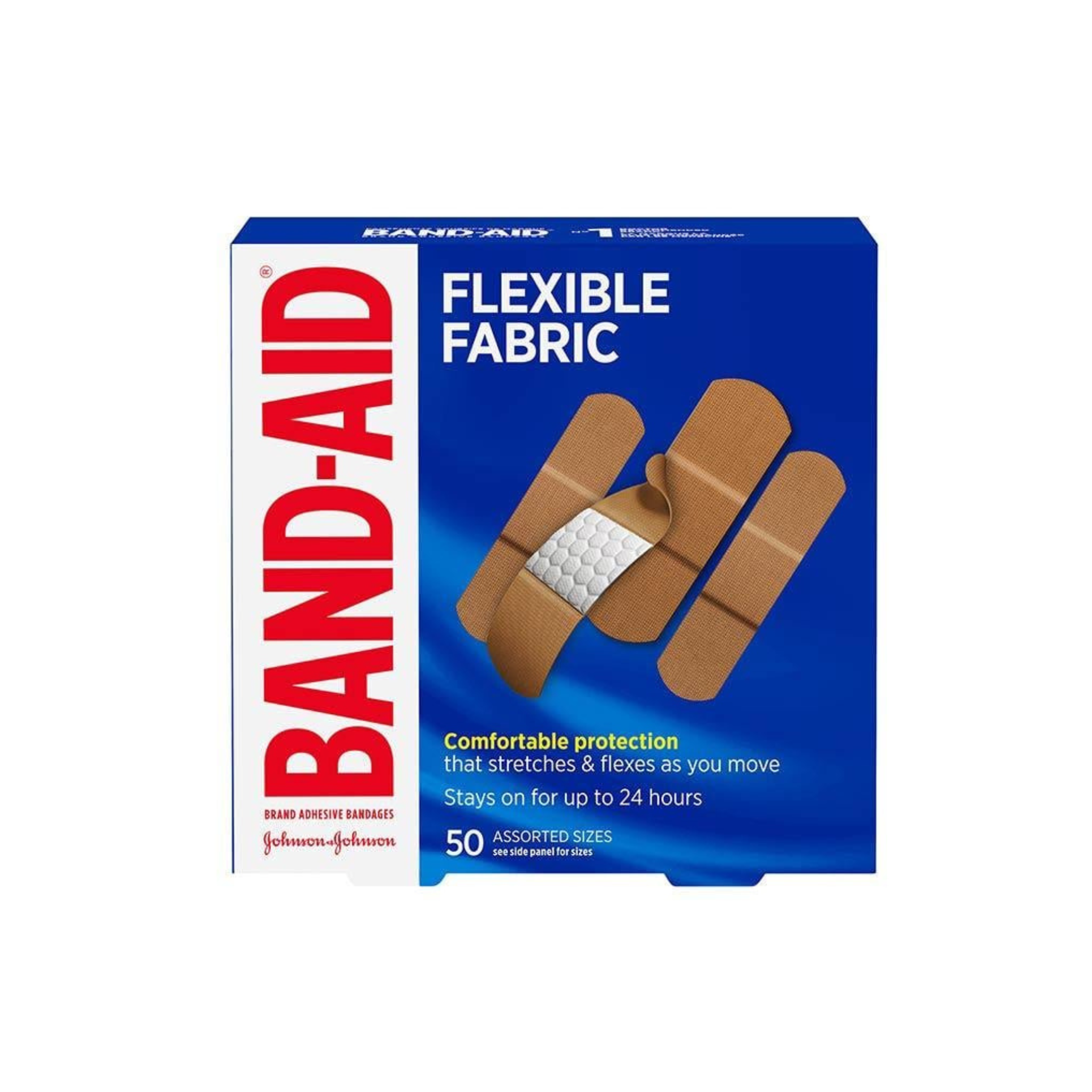 Band-Aid Fabric Assorted 50 EA