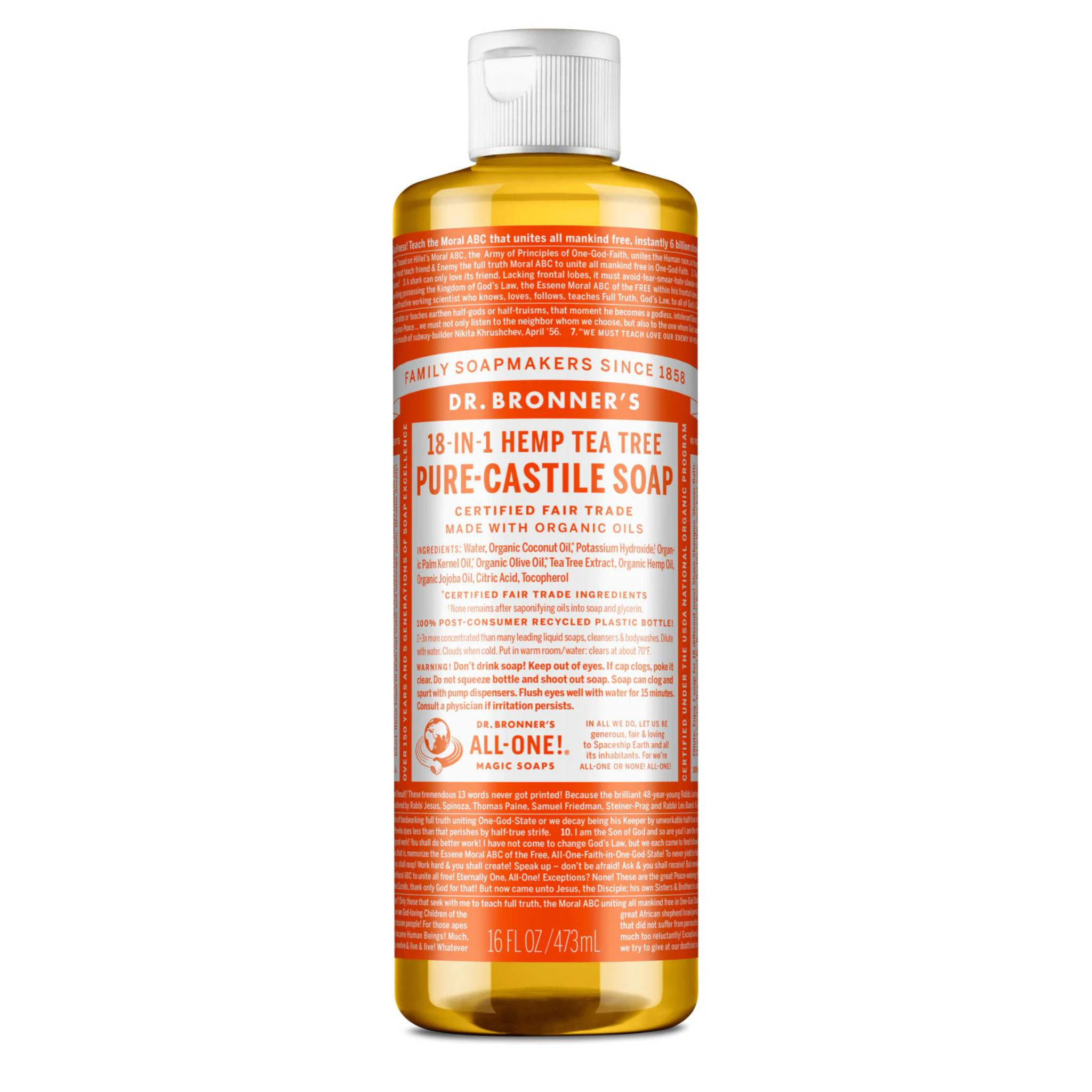 Dr. Bronner's Castile Soap Tea Tree - 473ml