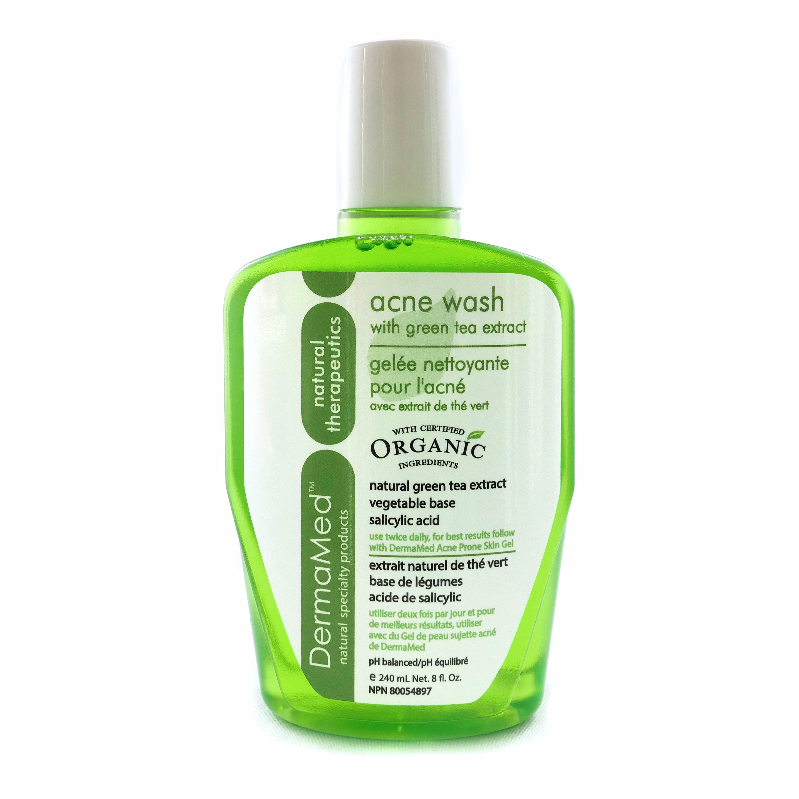 DermaMed Acne Wash with Green Tea Extract 240 mL