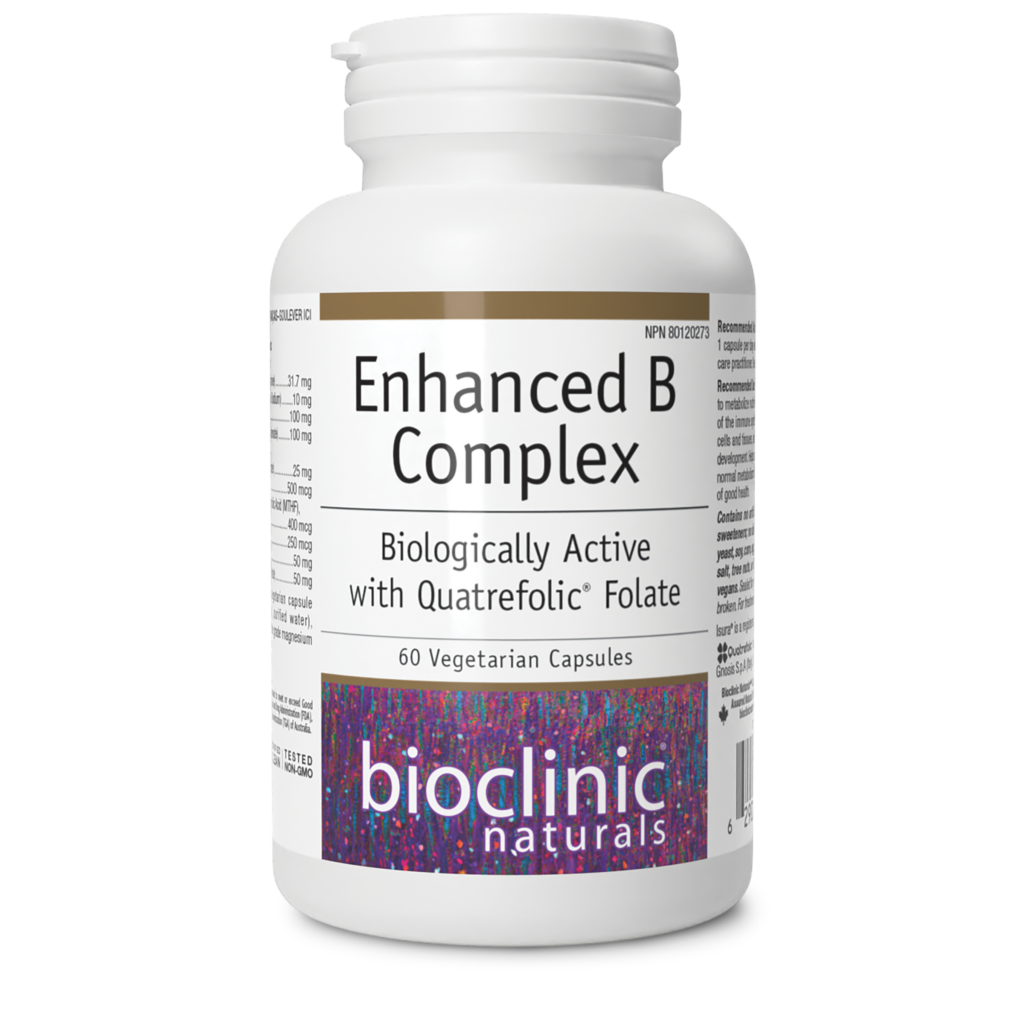 Bioclinic Enhanced B Complex 60 Vegetarian Capsules